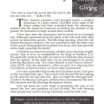 Devotional : The Heart of Christmas – Giving