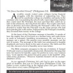 Devotional : The Heart of Christmas – Humility